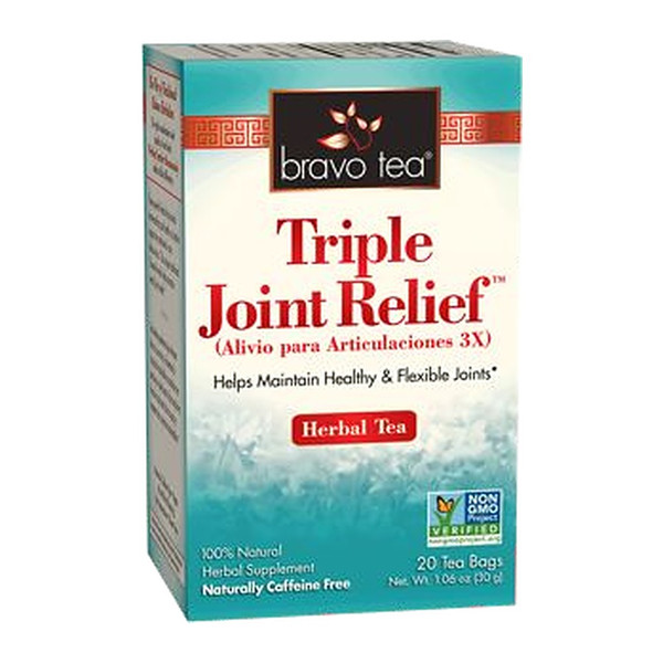 Bravo Tea Triple Joint Relief Herbal Tea box, 20 tea bags