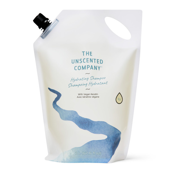 The Unscented Company Hydrating Shampoo, Unscented - Refill, 2 L (67.6 fl oz)