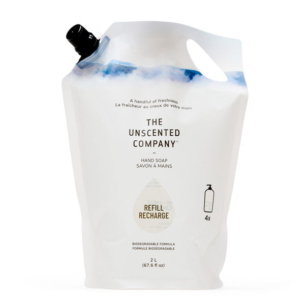 The Unscented Company Hand Soap, Unscented - Refill, 2 L (67.6 fl oz)