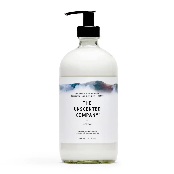 The Unscented Company Lotion, Unscented - Glass Bottle, 465 ml (15.7 fl oz)
