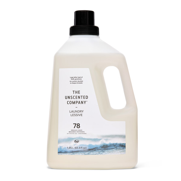 The Unscented Company Laundry Detergent, Unscented, 78 loads, 1.95 L (65.9 fl oz)
