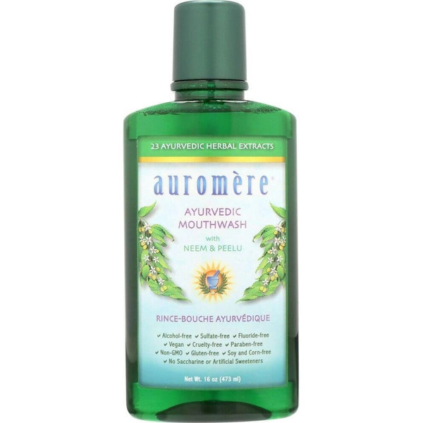 Auromere Ayurvedic Mouthwash, Alcohol-Free, 16 oz