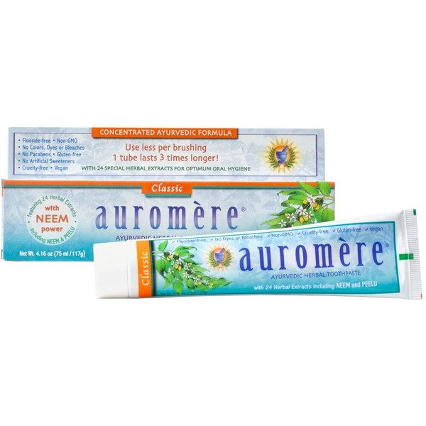 Auromere Ayurvedic Toothpaste, Classic Licorice, 4.16 oz