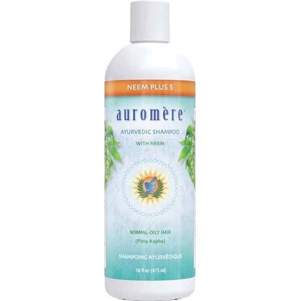 Auromere Ayurvedic Shampoo, Neem Plus 5 Herbs, 16 oz