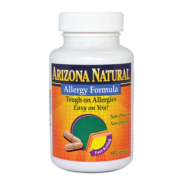 Arizona Natural Allergy Formula, Seasonal Wellness Support, 60 Capsules