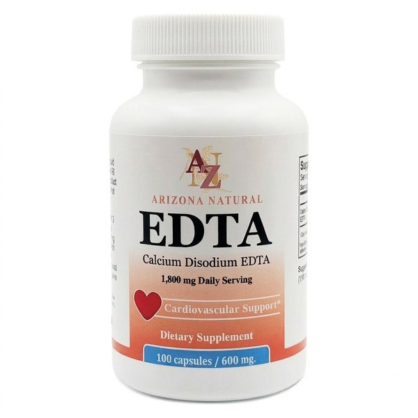 Arizona Natural EDTA 600 mg, Calcium Disodium EDTA, 100 Capsules