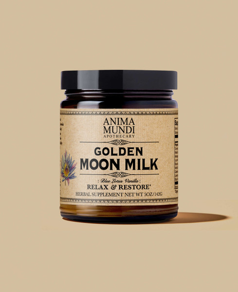 Anima Mundi Golden Moon Milk, Blue Lotus Vanilla, 5 oz