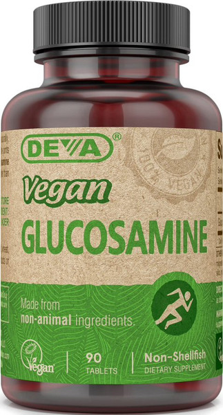 Deva Vegan Glucosamine 500 mg, Shellfish-Free, 90 Tablets
