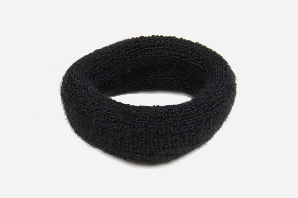 di Prima Cedar Cotton Hair Elastic, Large, Dark Grey