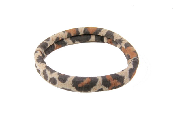 di Prima Jessenia Hair Elastics, Medium, Snake Tan, 2 Count