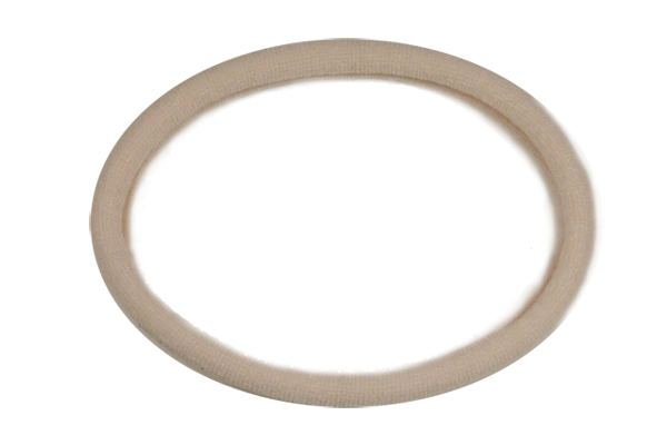 di Prima Wisteria Nylon Hair Elastics, Medium, Tan, 3 Count