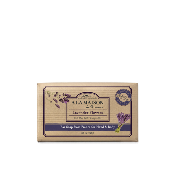 A La Maison Bar Soap, Lavender Flowers, 8.8 oz