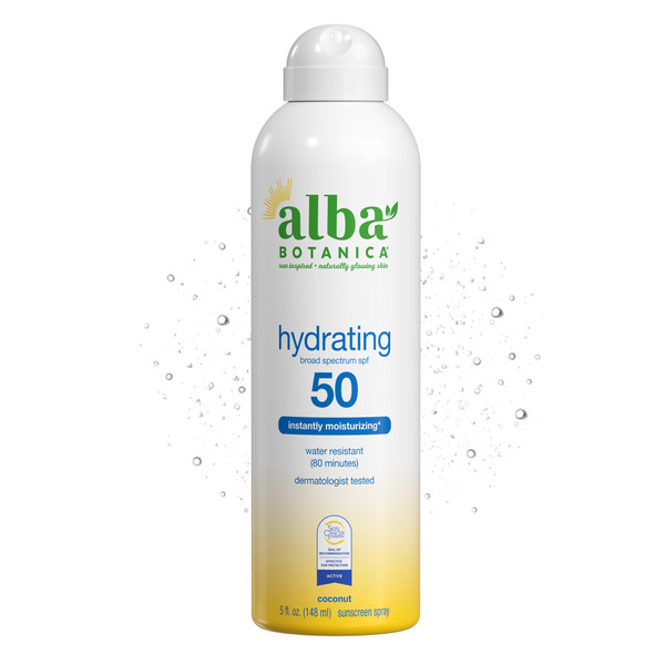Alba Botanica Hydrating Sunscreen Spray SPF 50, 5 oz