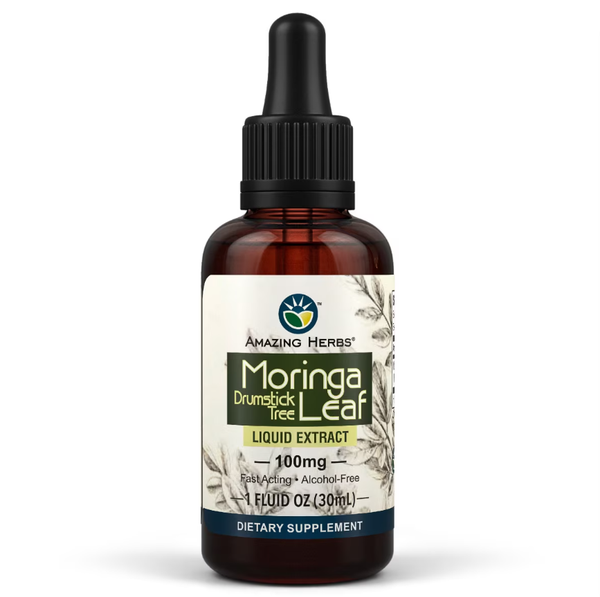 Amazing Herbs Moringa Leaf Liquid Extract, 1 fl oz