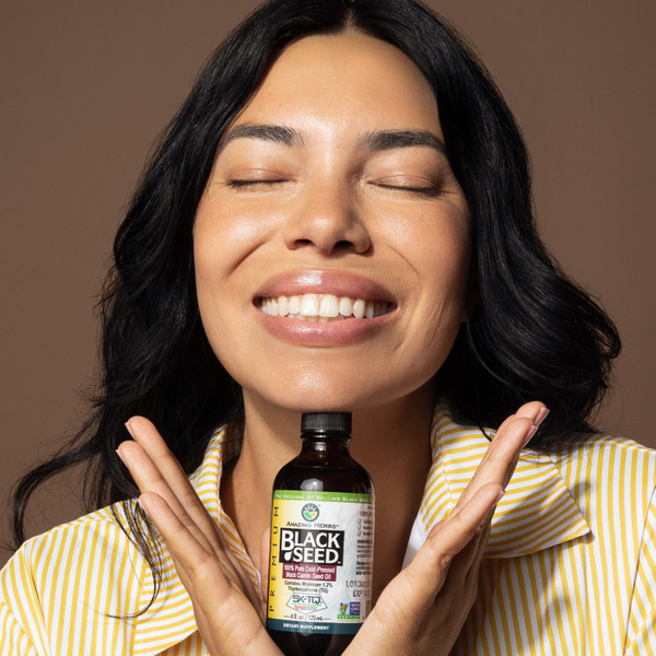 Amazing Herbs Premium Black Seed Oil, Cold-Pressed, 4 fl oz