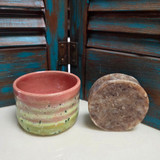 Handmade, stoneware, shave mug, Red Dirt Soap, 