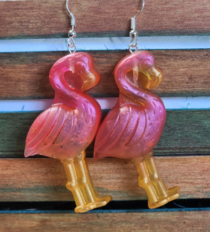 Pink Flamingo earring