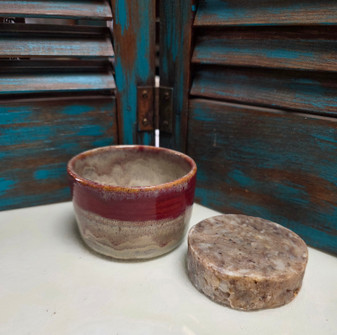 Sandy Sunset Hand Thrown Stoneware Shave Mug