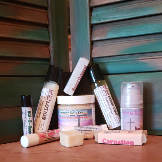 red dirt soap company, sample packets, natural skin care, handmade skin care