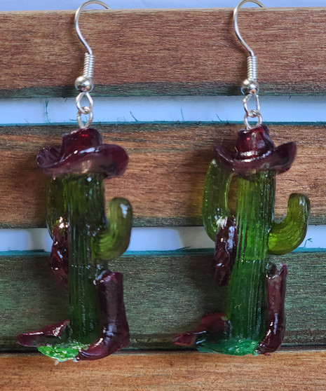 Cowboy Cactus Earrings 