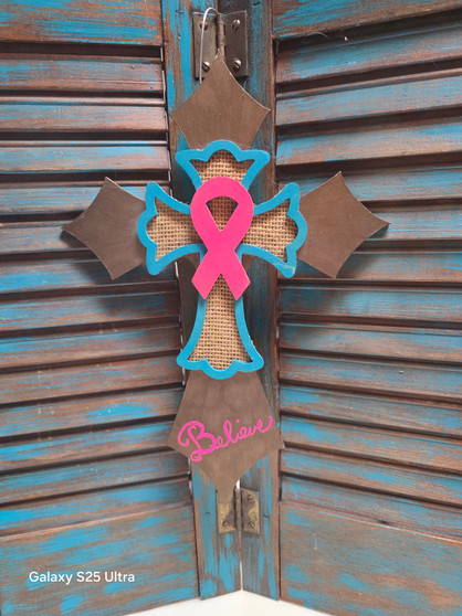 Red Dirt Soap, Hand painted Cross, believe