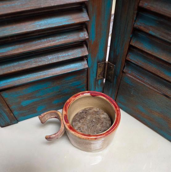 Sandy Shore Hand Thrown Stoneware Shave Mug
