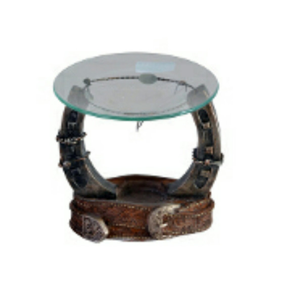 Tea Light Horseshoe Oil Warmer - 2 FREE MELTS