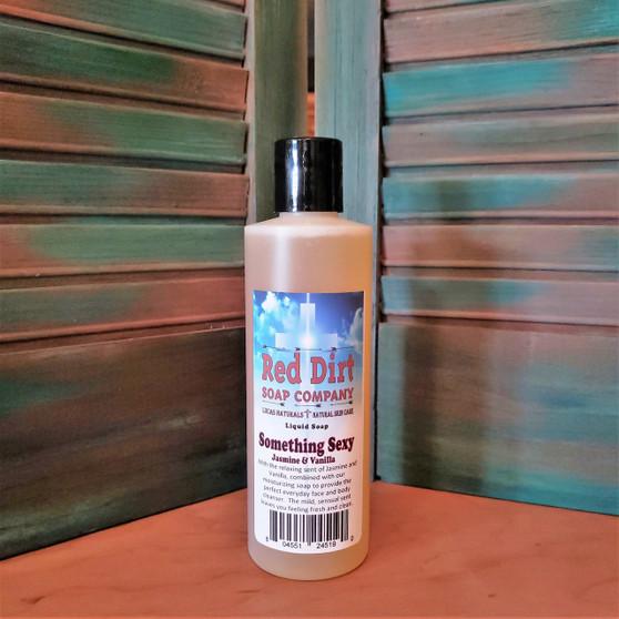 SOMETHING SEXY, JASMINE AND VANILLA, NATURAL LIQUID SOAP, RED DIRT SOAP