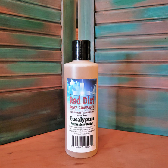 EUCALYPTUS, NATURAL LIQUID SOAP, RED DIRT SOAP