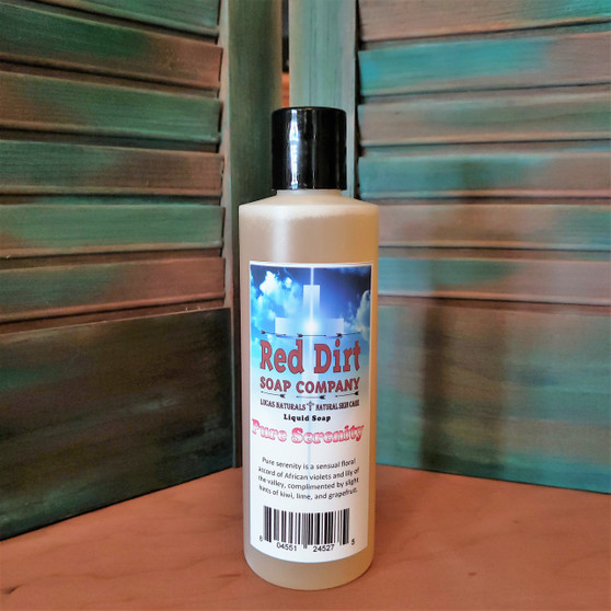 PURE SERENITY, NATURAL LIQUID SOAP, RED DIRT SOAP