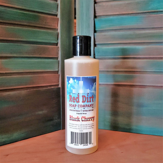 NATURAL LIQUID SOAP, BLACK CHERRY, RED DIRT SOAP