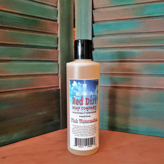 PINK WATERMELON, NATURAL LIQUID SOAP, RED DIRT SOAP