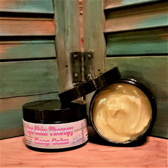 KEEP CALM, SPA SKIN THERAPY, INTENSE SKIN THERAPY, DRY SKIN THERAPY, HEALTHY SKIN, RED DIRT SOAP COMPANY
