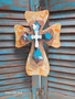 Rustic Sunrise Handcrafted Cross