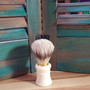 boar shave brush, white, shaving brush, skin care, red dirt soap, mens shaving kit