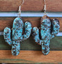 Turquoise Cactus earrings 