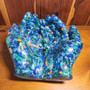 Turquoise Pebble Hand Soap Dish/ trinket dish/ jewelry dish
