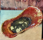 CLAWFOOT TUB, GOLD LEAF, BURGANDY, HANDCRAFTED, RED DIRT SOAP