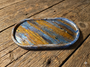 RESIN dish, red dirt soap dish,