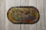 RESIN dish, red dirt soap dish,