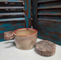 Handmade, stoneware, shave mug, Red Dirt Soap, 