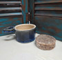 Handmade, stoneware, shave mug, Red Dirt Soap, 