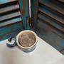 Navy Hand Thrown Stoneware Shave Mug