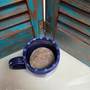 Blue Ceramic Shave Mug
