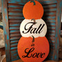 2 Sided Holiday Decor' Fall in Love / Love never Melts