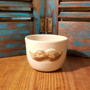 Sandy Shore Blonde Mustache Hand Thrown Stoneware Shave Mug