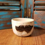 Running Bear Mustache Hand Thrown Stoneware Shave Mug
