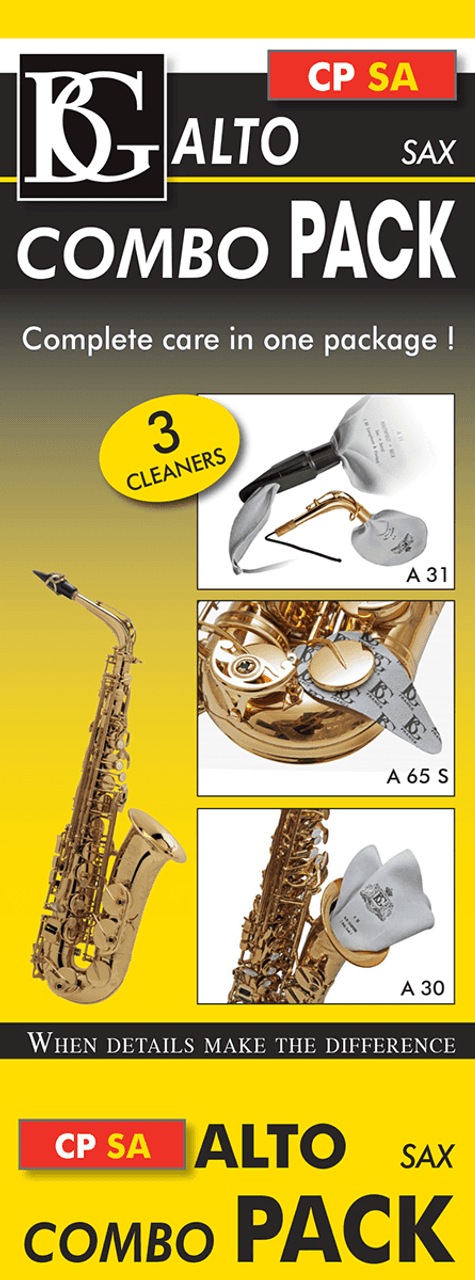 BG A30 Tampon de nettoyage en microfibre pour saxophone alto