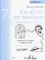 Chepelov P./menut B. la Dictee en Musique Vol 7: Corrige Chepelov P./menut B. la Dictee en Musique Vol 7: Corrige