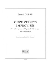 Dupre M. 11 Versets Improvises Orgue